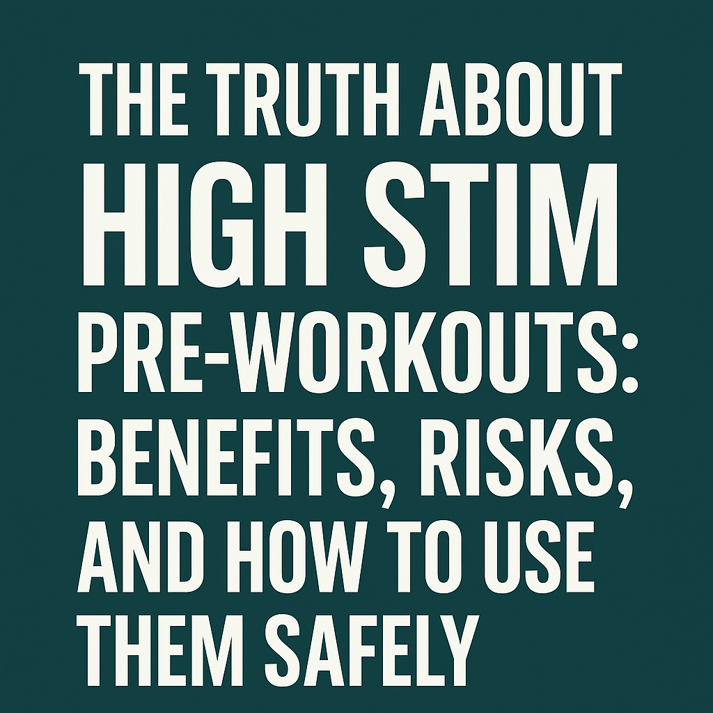 The Truth About High Stim Pre-Workouts: Benefits, Risks, and How to Use Them Safely