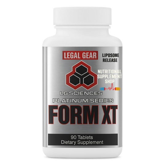 Supplement bottle labeled 'Legal Gear' on a white background