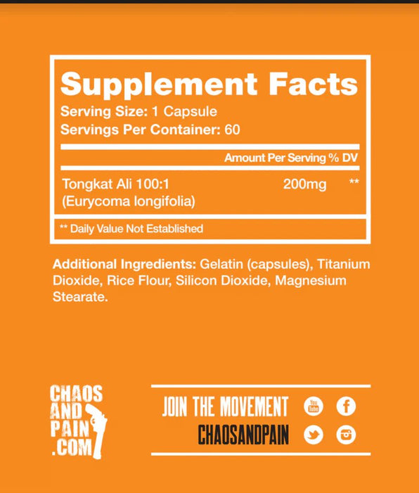 Chaos and Pain: Chemical-T | Tongkat Testosterone Booster - Supplement Shop