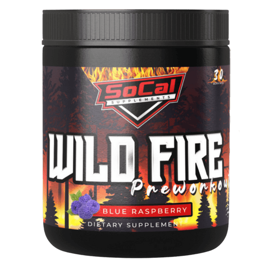 Jar of Socal Supps Wild fire pre workout