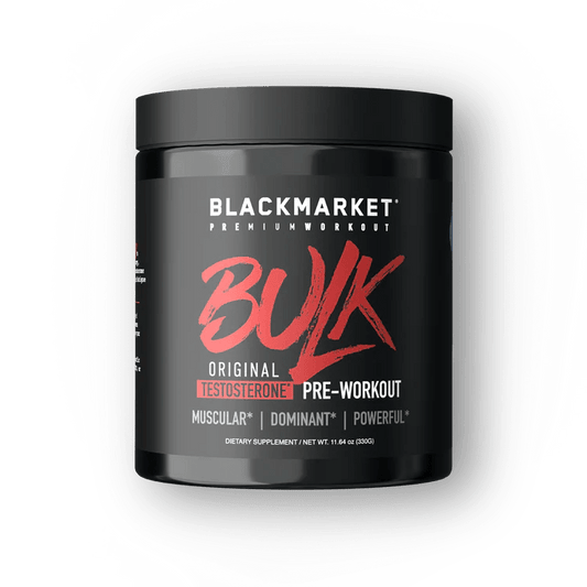 The Ultimate Testosterone Boosting Pre Workout: Blackmarket Bulk - Supplement Shop