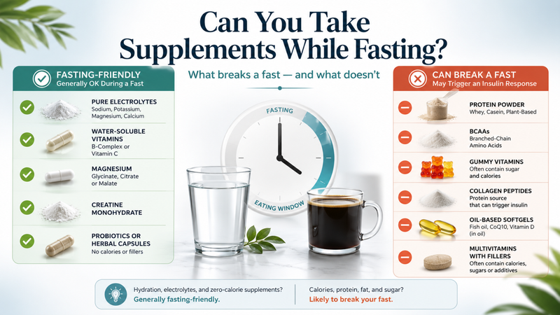 Can You Take Supplements While Fasting?