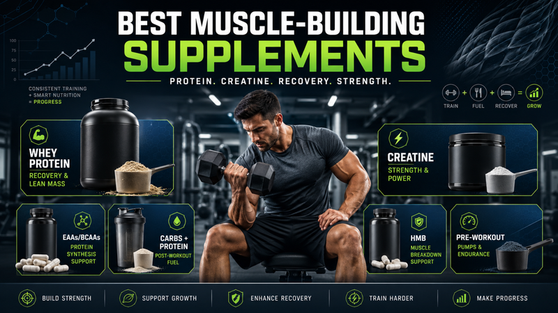 What is the best muscle-building supplement?