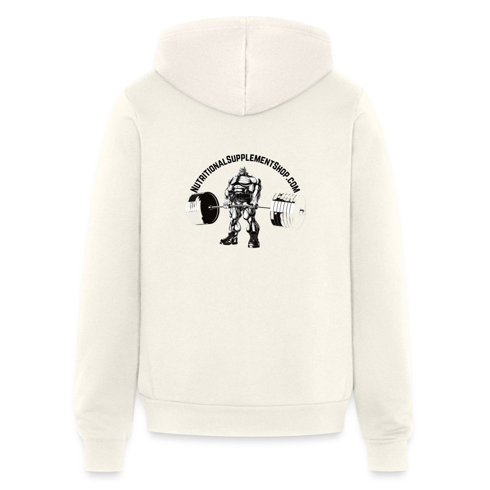 NSS Premium Unisex Zip Up Hoodie - vintage white