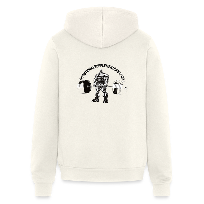 NSS Premium Unisex Zip Up Hoodie - vintage white