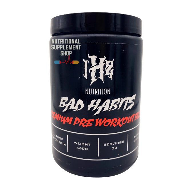 Bad Habits Pre Workout | Iron Headz Sports Nutrition | 460g