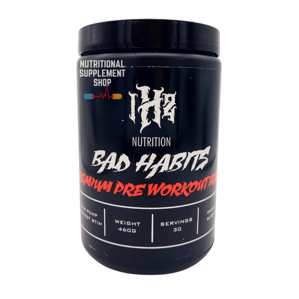 Bad Habits Pre Workout | Iron Headz Sports Nutrition | 460g