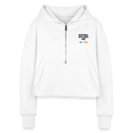 NSS Half Zip Cropped Hoodie - white