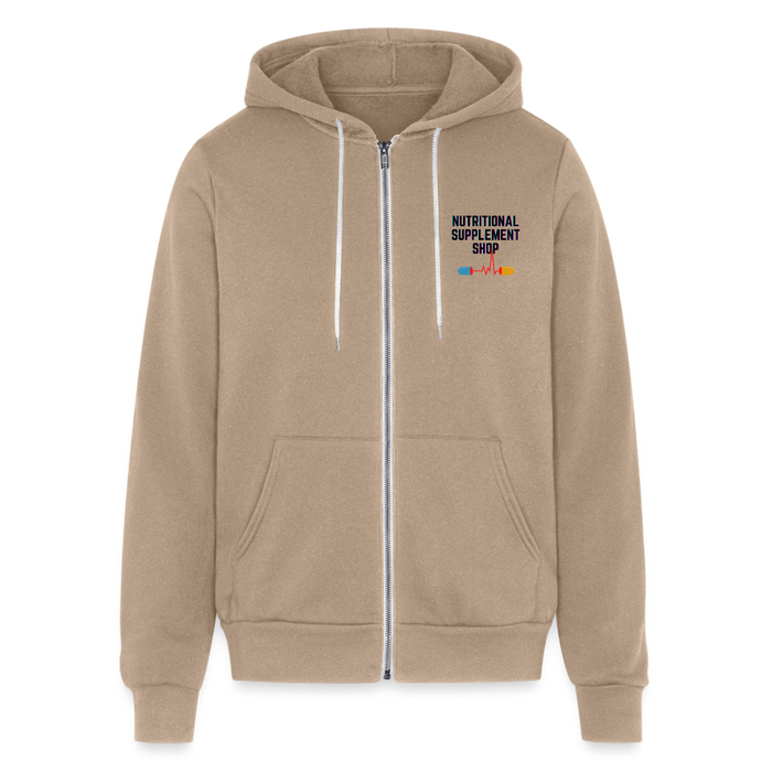 NSS Premium Unisex Zip Up Hoodie - tan