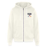 NSS Premium Unisex Zip Up Hoodie - vintage white