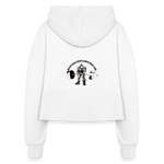 NSS Half Zip Cropped Hoodie - white