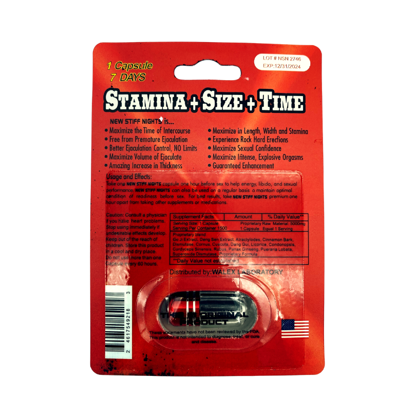New Stiff Nights XXX 15k - 1 Capsule