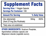 hi tech pharmaceuticals zinc picolinate supplement facts 