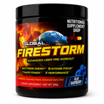 Global Supremacy Firestorm Pre-Workout Powder - 30 Servings, 350mg Caffeine