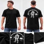 Nutritional Supplement Shop Bodybuilding Back Graphic T-Shirt – Black