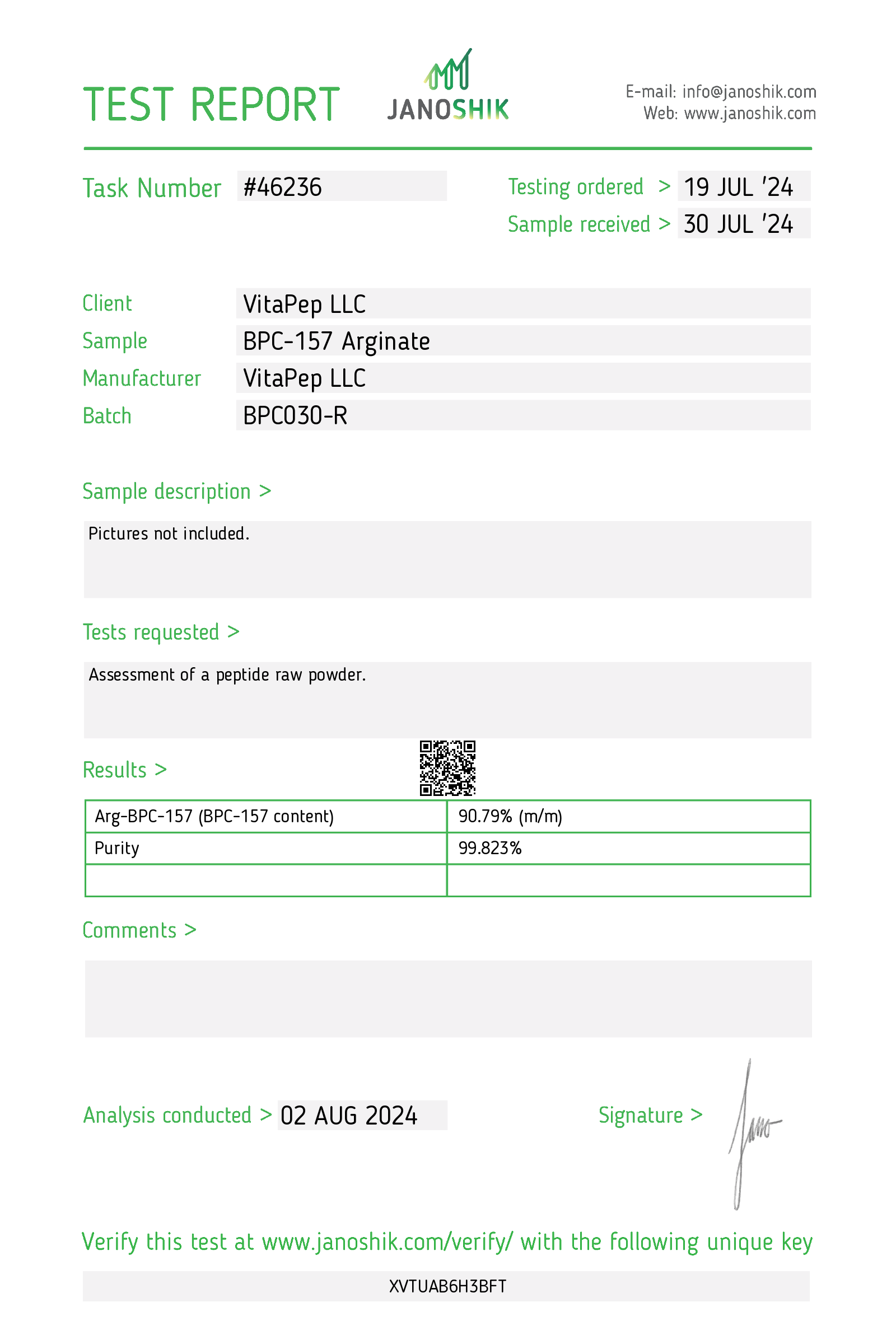 BPC 157 Serum by VitaPep: 30ml Bottle