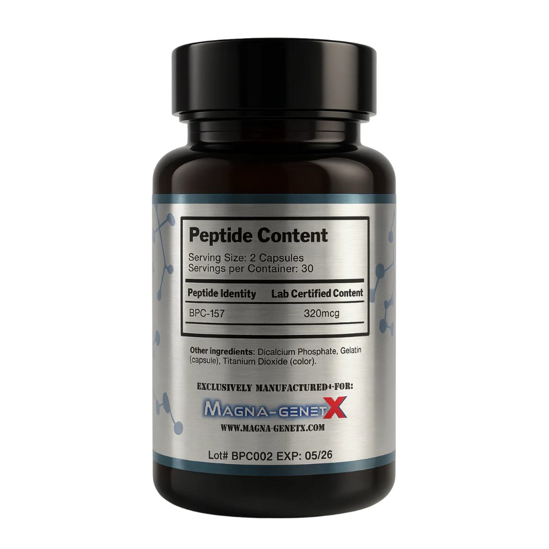 Magna Genetx - BPC-157 Capsules - Lab Certified - 320mcg