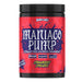 A container of Dark Labs Maniaco Pump pre-workout in strawberry lemonade flavor, featuring a red label with bold text and logos for key ingredients, including 3D Pump®, CognatiQ®, and AstraGin®. The label highlights it as a stimulant-free nootropic pre-workout.