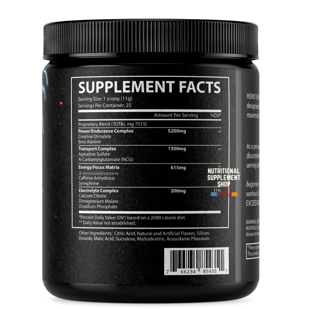 Hemo Shock Pre Workout by Gentech Pharma Labs