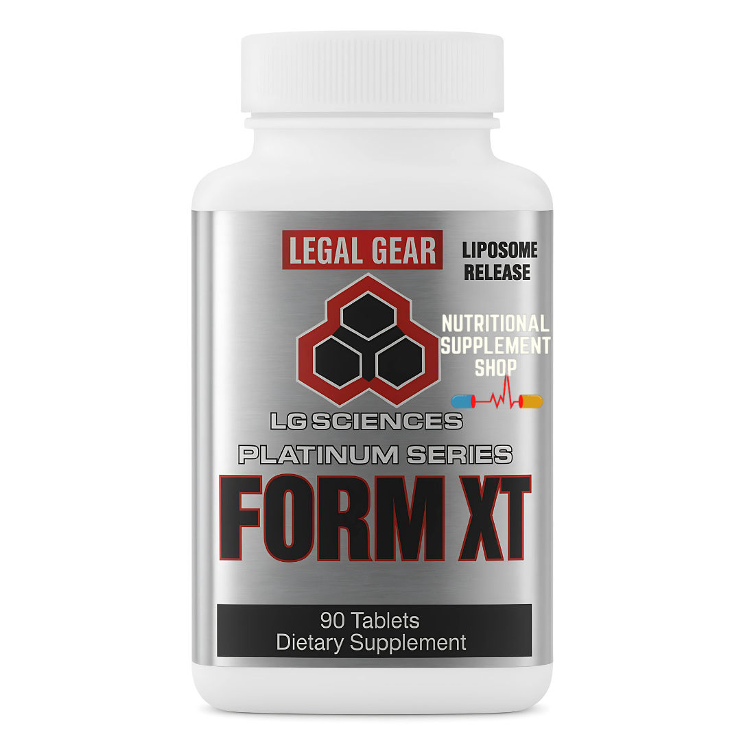 Supplement bottle labeled &#39;Legal Gear&#39; on a white background