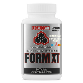 Supplement bottle labeled 'Legal Gear' on a white background