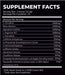 Supplement facts label for Legit Pharm Legit Pre pre-workout supplement, listing ingredients such as L-Citrulline (5000mg), Beta Alanine (3200mg), Agmatine Sulfate (1000mg), L-Arginine HCl (1000mg), L-Norvaline (250mg), and various forms of caffeine and other performance-enhancing compounds. Serving size: 1 scoop (12.3g), 25 servings per container.