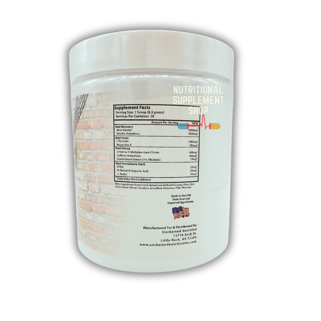 Unchained Nutrition - MadMan Extreme Pre Workout