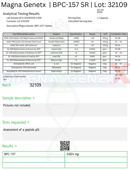 BPC-157 820mcg Capsules | 60 Tablets