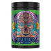 Dark Labs Maniaco Pre Workout in Green Apple flavor with psychedelic sugar skull label design.