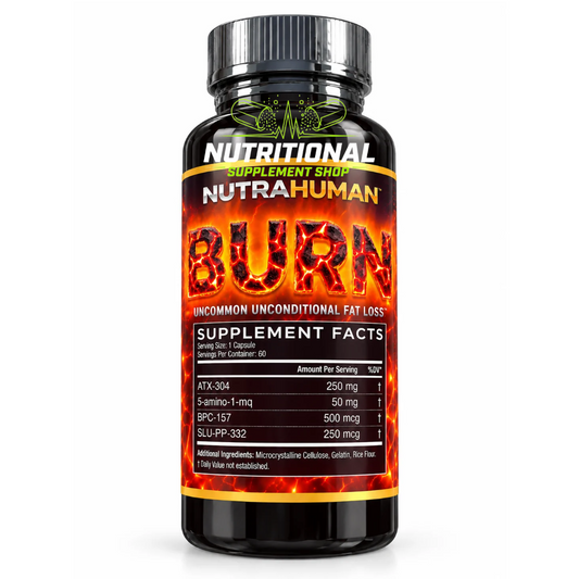 Nutra Human Labs Burn ATX-304 5-Amino-1MQ BPC-157 SLU-PP-332 60 capsules
