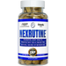 Transparent bottle of Nexrutine with blue label, stating it promotes joint health and contains natural berberine.