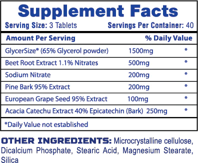 supplement facts panel for Hi Tech Pharmaceuticals N'Gorge Xtreme