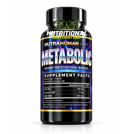 Nutra Human Labs Metabolic – ATX-304, 5-Amino-1-MQ & AOD-9064 – 60 Capsules