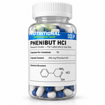 Phenibut HCl capsules from Sci IP Chemical. Research-grade Phenibut Hydrochloride, 450 mg per capsule, 90 capsules per container. For laboratory use only.