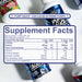 Supplement Facts label for Pump Sauce Stim-Free Pre-Workout, showing nutrition information for both 1 cap (1 tablespoon) and 2 caps (2 tablespoons) servings. The label includes details such as calories, sodium, total carbohydrates, glycerol, citrulline malate, agmatine sulfate, and pink Himalayan salt. The text at the top mentions 'Pump Sauce Can Cause Extreme Pumps.