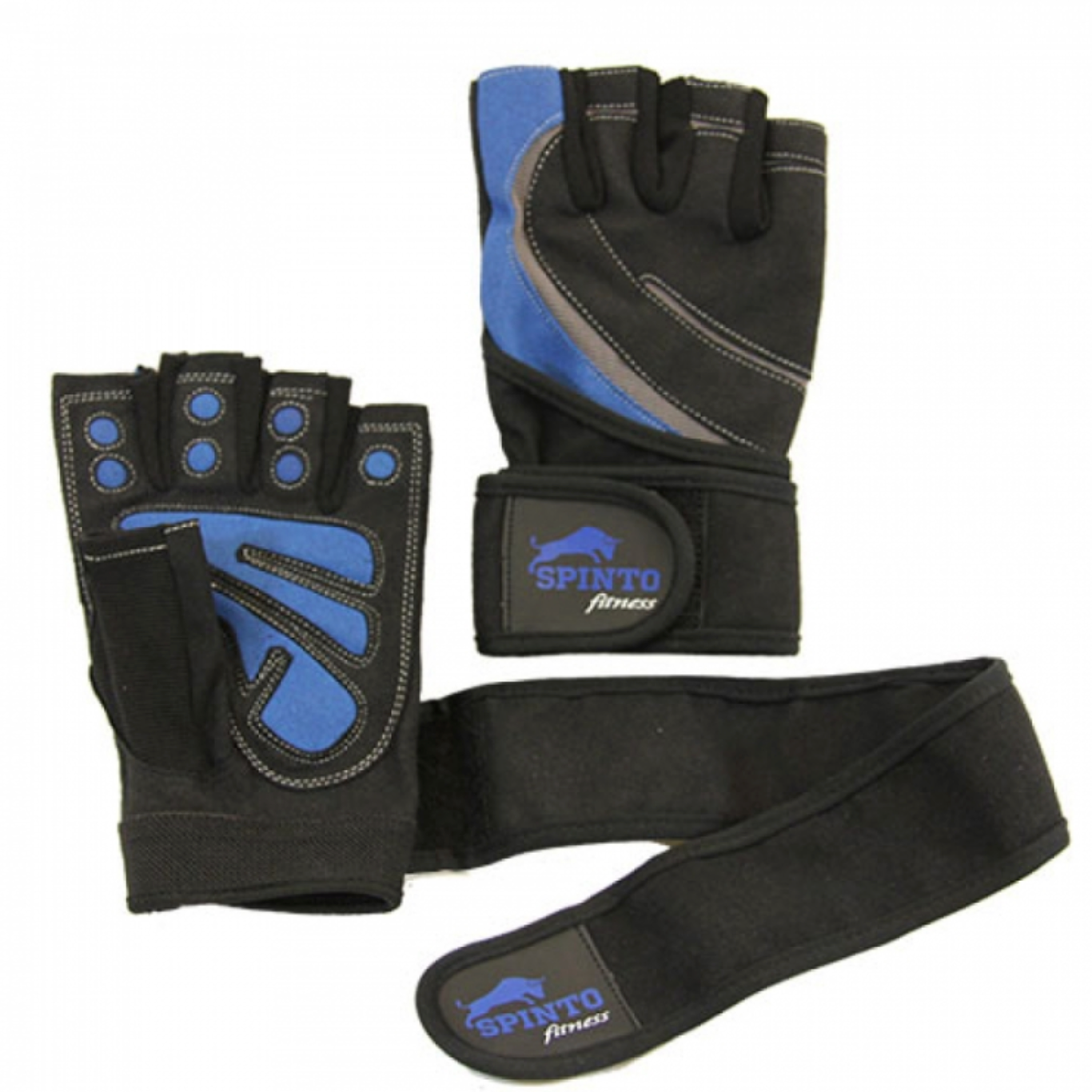 Men's Workout Glove w/ Wrist Wraps - SPINTO Fitness