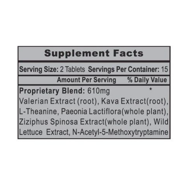 Supplement Facts label of  Hi-Tech Sleep-RX Label.