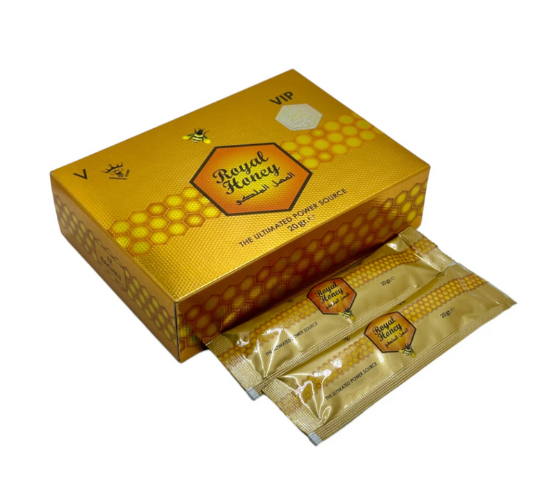 Bow of Royal Honey The Ultimate Power Source - 20g and individual packs inside.