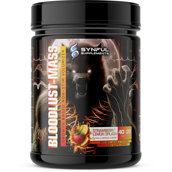 Synful Supplements - Bloodlust Mass - Muscle Building Pre Workout
