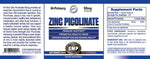 Hi Teach Pharmaceuticals zinc picolinate label