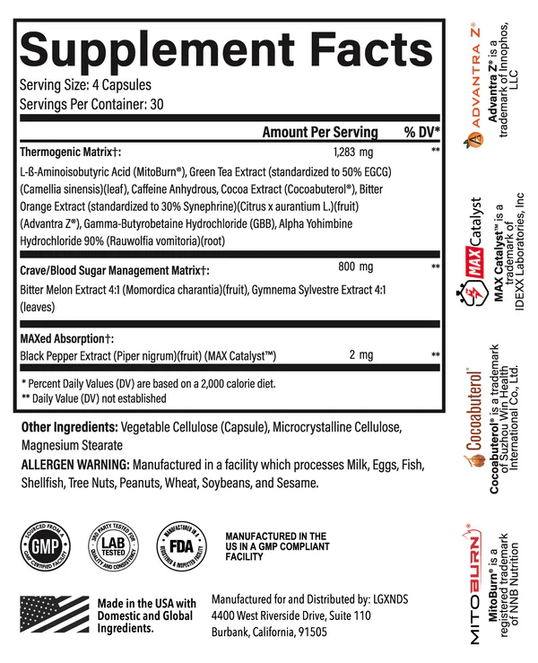 LGXNDS - Caloric Burn X