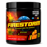 Global Supremacy Firestorm Pre-Workout Powder - 30 Servings, 350mg Caffeine