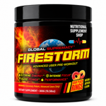 Global Supremacy Firestorm Pre-Workout Powder - 30 Servings, 350mg Caffeine