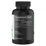 Back view of the Enhanced Athlete Arachidonic Acid supplement bottle showing the Supplement Facts label. It details the serving size (4 capsules), servings per container (30), and the amount of Arachidonic Acid per serving (1,400mg). The image also lists the other ingredients, including hypromellose (vegetable capsule) and calcium stearate.