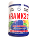 390 gram jar of Blue Raspberry Krank3d Pre workout by Hi Tech Pharmaceuticals