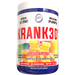 390 gram jar of Peach Ring Flavored Krank3d Pre workout by Hi Tech Pharmaceuticals