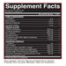 Image of Souls 4 Sale Pre Workout supplement facts and suggested use instructions.