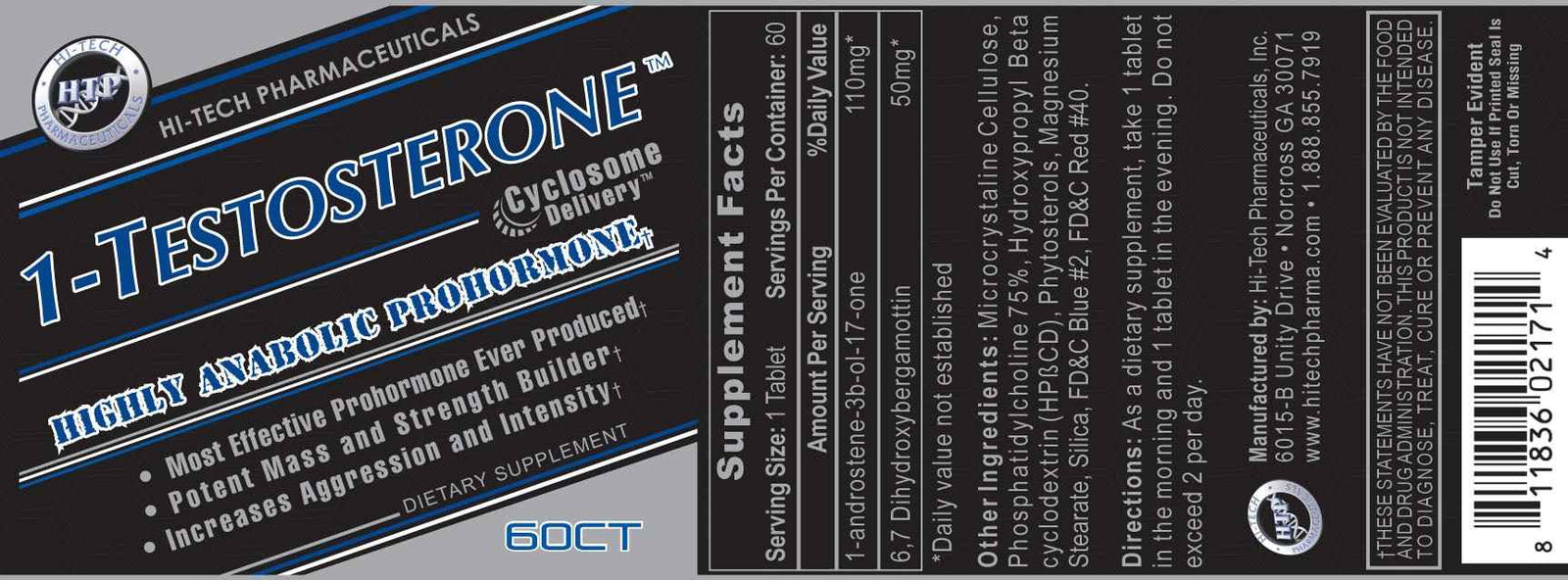 Hi Tech Pharmaceuticals - 1 Testosterone