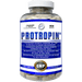 Hi-Tech Pharmaceuticals Protropin HGH releaser supplement in a clear bottle with white tablets, designed to increase growth hormone levels and improve sleep quality with 30 servings.