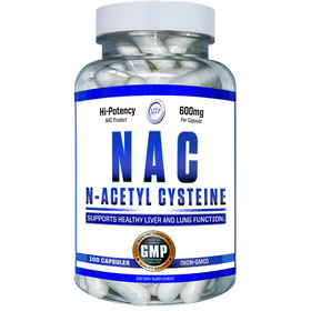 Clear bottle of N-Acetyl Cysteine.